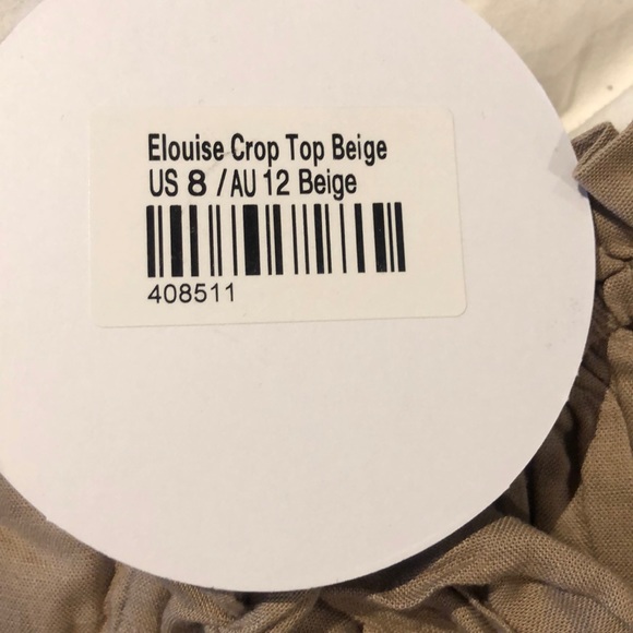 COPY - Elouise crop top in beige - Picture 2 of 5